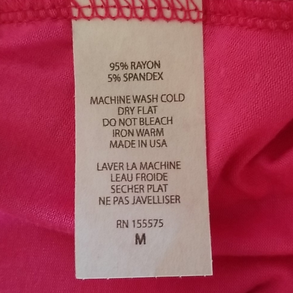 Hot Pink Ladies Tank Top - Picture 5 of 6